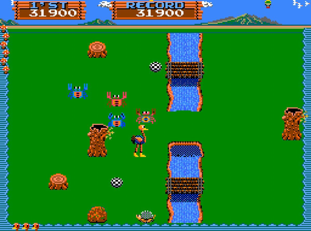 ニチブツの『ダチョラー』がSwitch／PS4の「アーケードアーカイブス」で9月25日に配信決定！