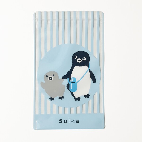 「Suicaのペンギンフェア2025」のノベルティジッパーバッグ
