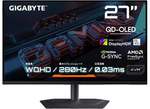 GIGABYTEの新ゲーミングモニター「MO27Q2A」登場　QD-OLED＆280Hz対応