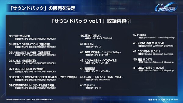 『ジージェネ エターナル』にメインステージ「機動戦士ガンダムUC[ユニコーン]」「機動武闘伝Gガンダム 後半」が追加！