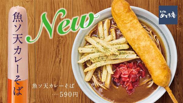 「そば処 めとろ庵　大手町メトロピア店」の「魚ソ天カレーそば」
