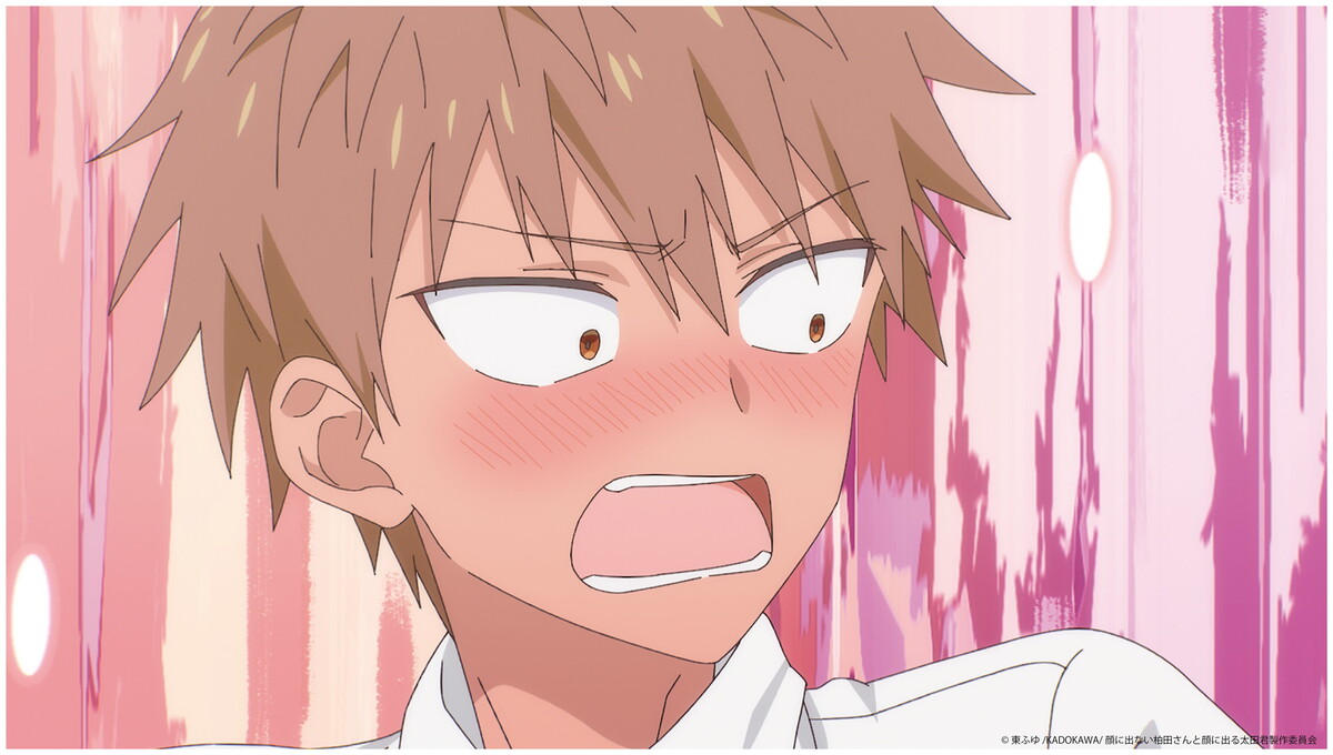 『顔に出ない柏田さんと顔に出る太田君』