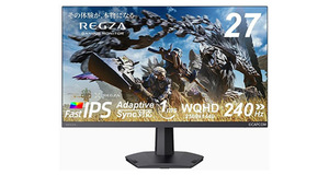 「モンスターハンターワイルズ推奨高画質取得」 27型REGZAゲーミングモニターが3.3万円に！【Amazonタイムセール】