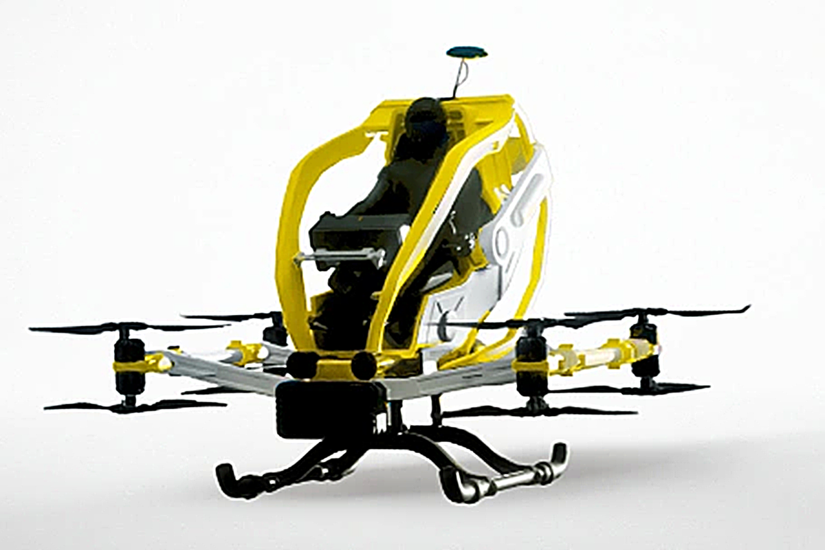 一人乗りのドローン型電動エアモビリティ「STAR WALKERS」を発売