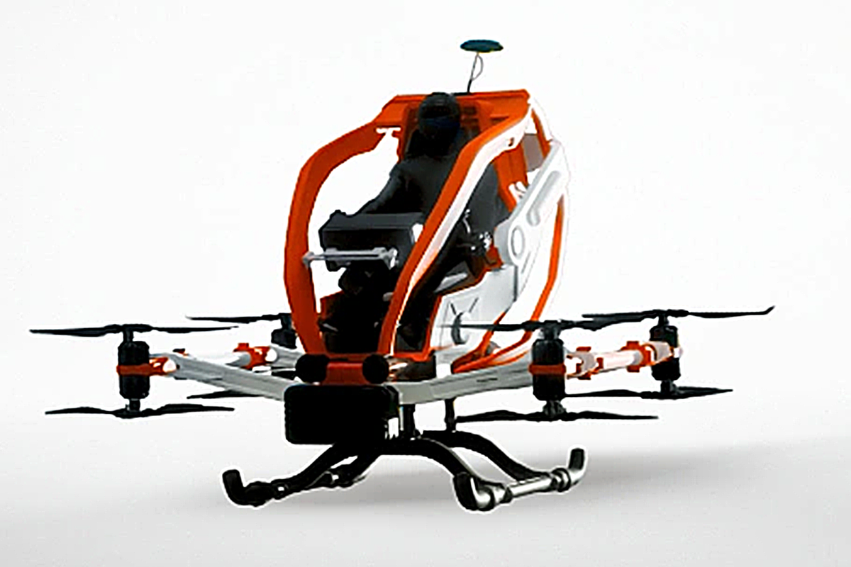 一人乗りのドローン型電動エアモビリティ「STAR WALKERS」を発売