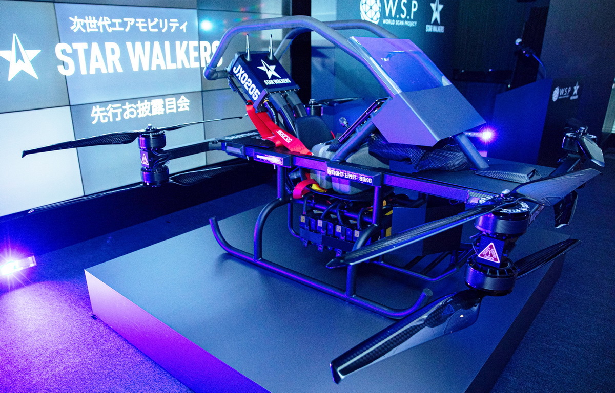 一人乗りのドローン型電動エアモビリティ「STAR WALKERS」を発売