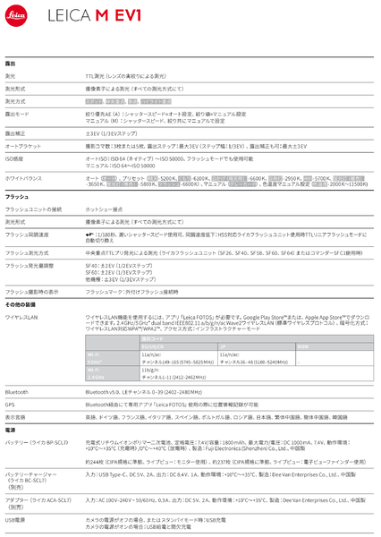 究極のM型「ライカM EV1」発表