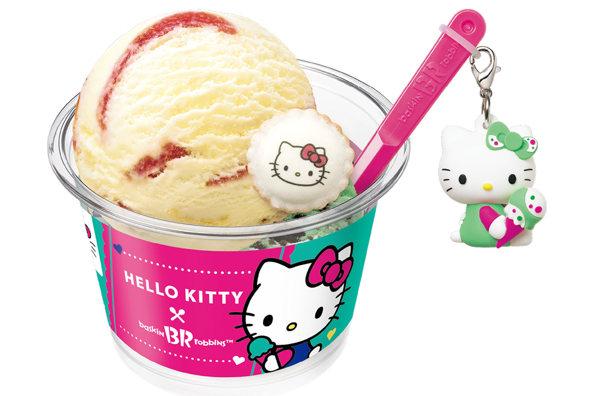 ハローキティ アイスクリームコーンチャーム ハローキティ アイスクリームコーンチャーム ハローキティ