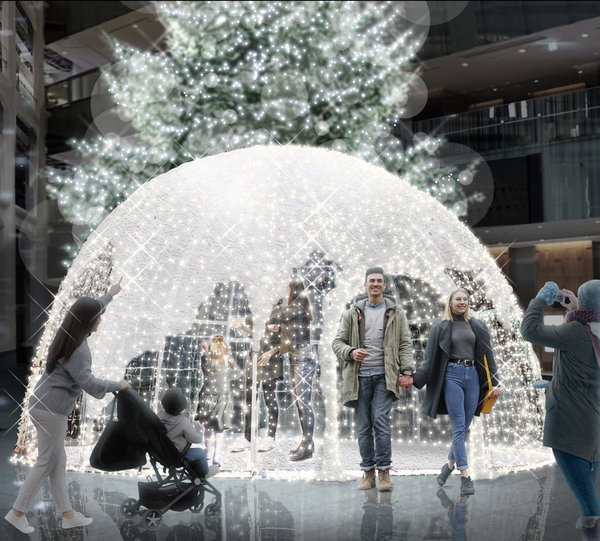 「WHITE KITTE」のかまくらオブジェ