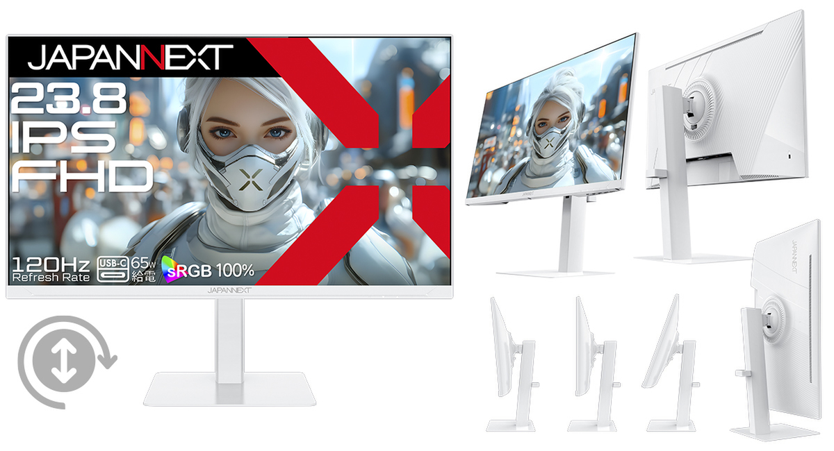 ASCII.jp：ホワイトで統一された美しい液晶モニター！ JAPANNEXT「JN