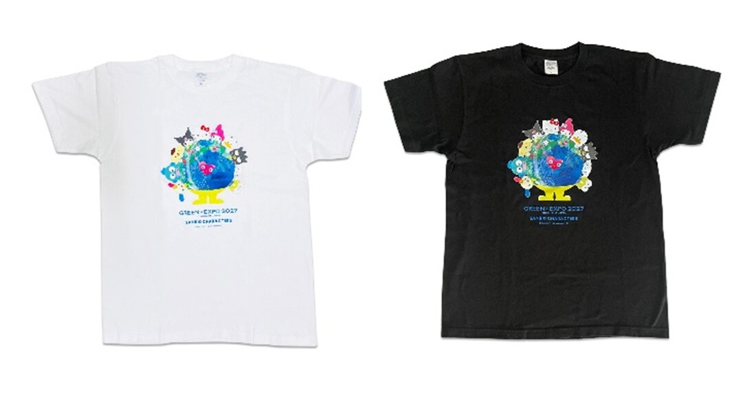 EXPO2027 【サンリオキャラクターズ】 トゥンクトゥンク Tシャツ白/黒