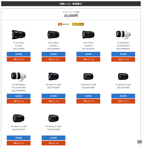 「αシリーズ」キャッシュバック・キャンペーン