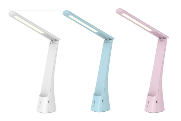 充電式LEDデスクライト（白/青/ピンク）