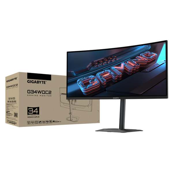GIGABYTE、34インチ曲面やQD-OLED搭載モデルなど最新ゲーミング