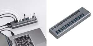 周辺機器の大量接続に対応する13ポートUSBハブ「400-HUBA50GM」登場