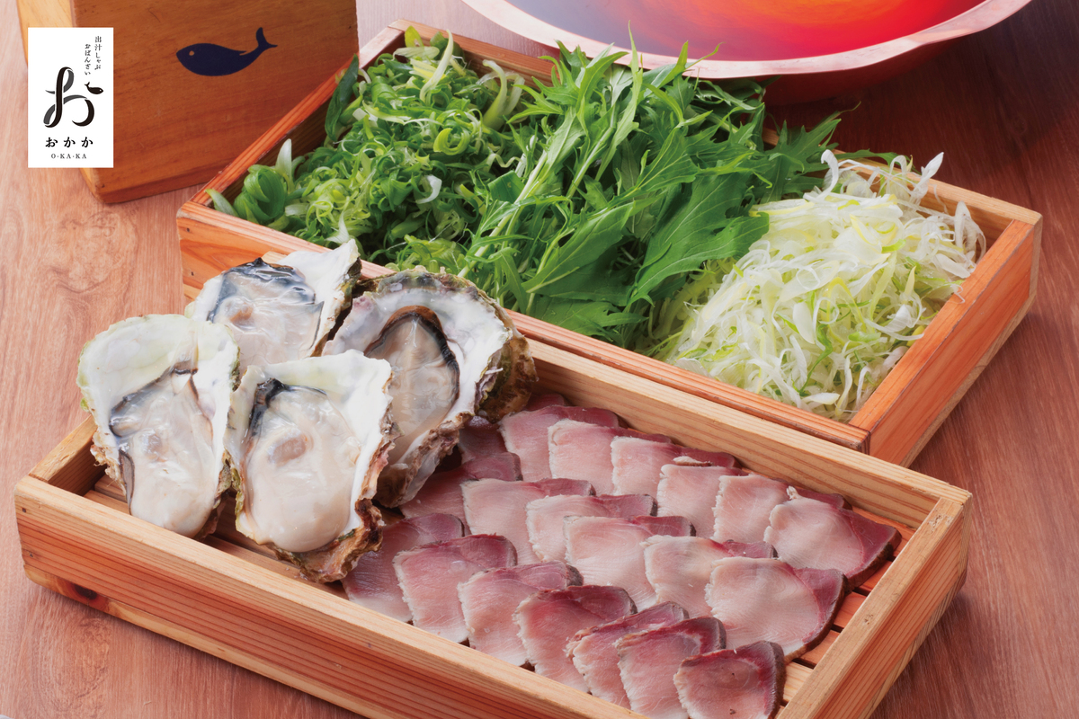 荒木さん家の藁焼きぶりと牡蠣の出汁しゃぶ