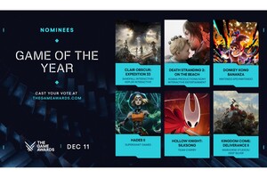 ゲーム・オブ・ザ・イヤー（GOTY）候補に「デススト2」「ドンキーコング バナンザ」など