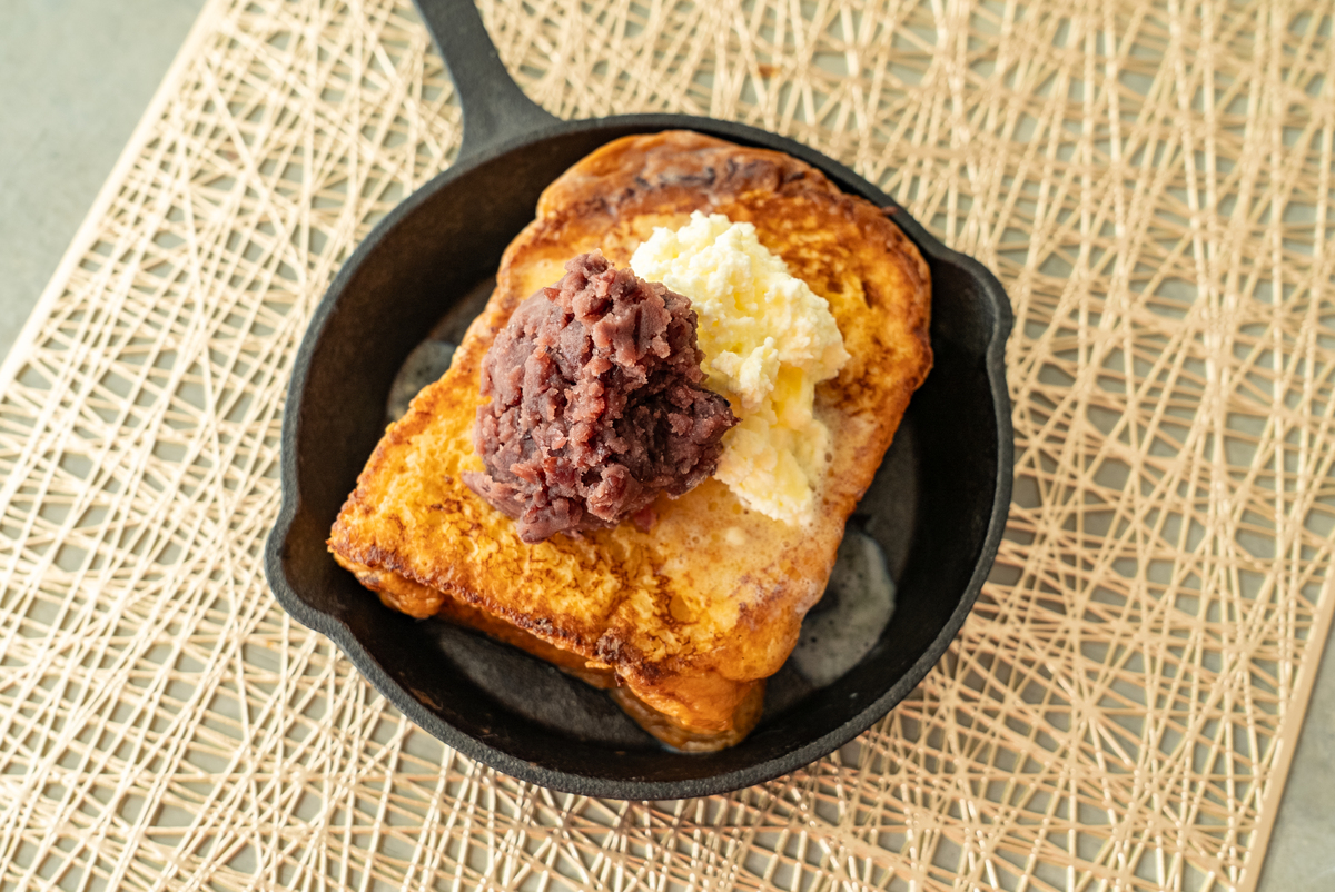 「THE FRONT ROOM」の「飲めるふわトロフレンチトースト」