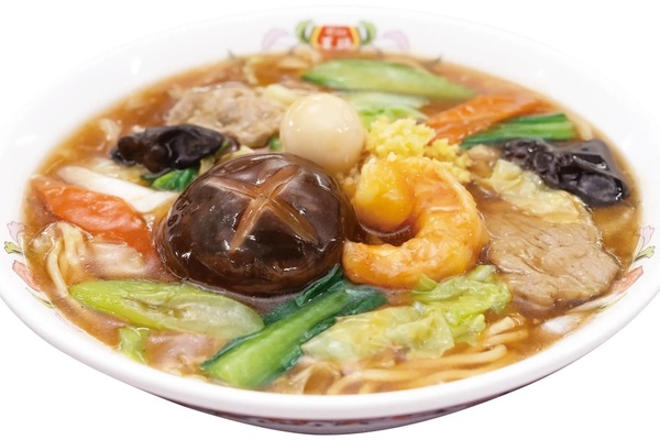 餃子の王将、アツアツ「五目あんかけラーメン」始まるよ～！ 大きな海老が豪華！！