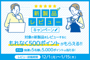 家電やPS5も対象！ レビューだけでポイントがもらえる期間限定企画