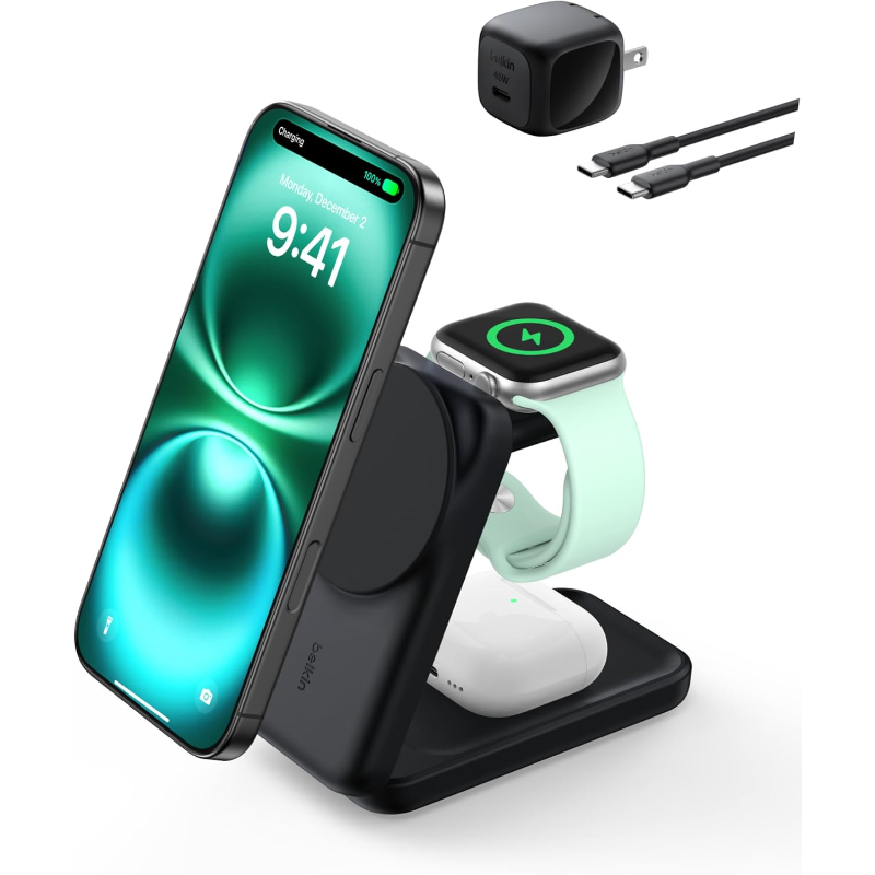ASCII.jp：iPhone・AirPods・Apple Watchを同時充電｜BelkinのQi2認証