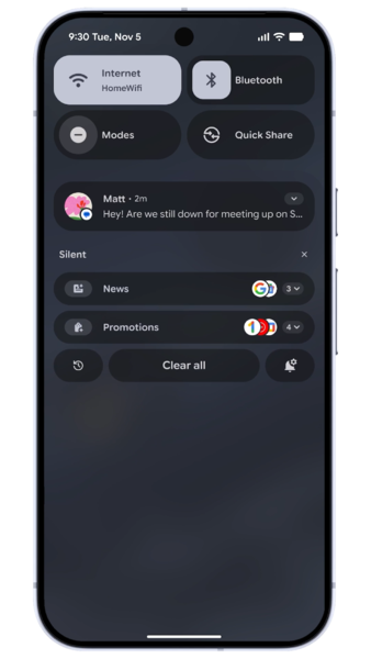 「通知オーガナイザー」のイメージ