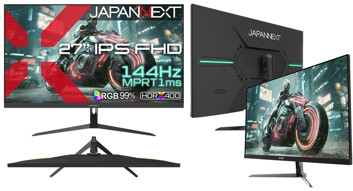 ASCII.jp：1万7千円台で144Hz＆IPS＆1ms！ JAPANNEXTの新27型