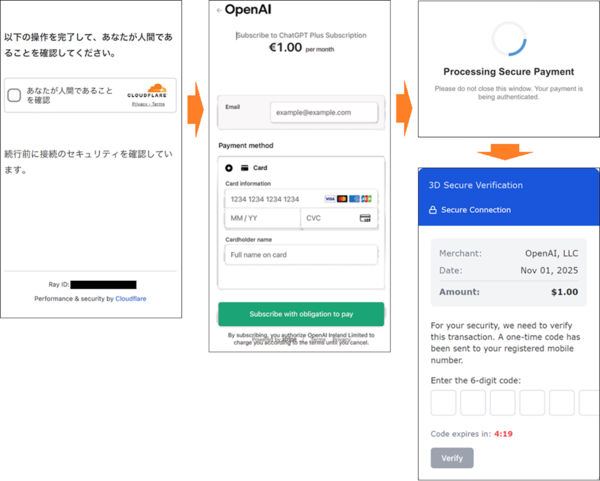 詐欺(フィッシング)サイトのイメージ