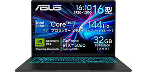 薄型＆軽量なのにRTX 5060搭載！ どこでも快適ゲーミング「ASUS Gaming V16」