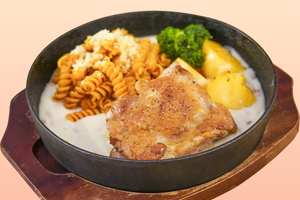 やぱステ冬限定「チキンステーキ」ご飯・サラダ・スープ食べ放題！