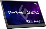 144Hz対応の軽量ポータブルモニター「ViewSonic VX1654」｜外出先でも滑らかなゲーム体験を