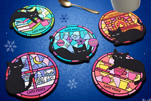 かわいすぎ注意♡ ベローチェの“ステンドグラス風ねこグッズ”が冬限定でゲットできる