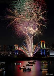 12月のお台場はイルミネーションと花火で地上も夜空もキラキラ！