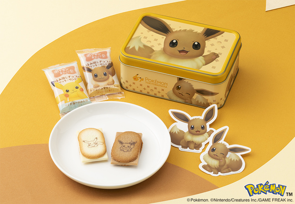 ポケモン東京ばな奈 はみ出しチョコのクッキーサンド スペシャル缶(イーブイ)