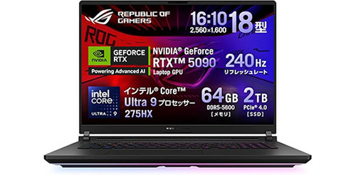 ASCII.jp：「RTX 5090搭載」ROG Strix SCAR 18が11％オフ！240Hzミニ