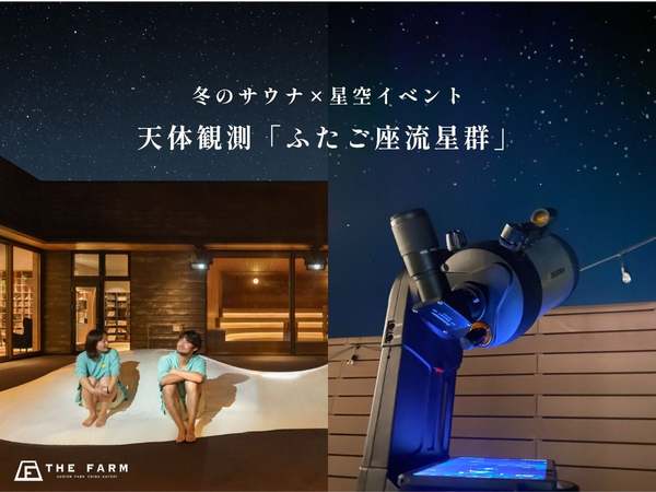 外気浴しながらふたご座流星群を眺めてととのう～！冬のサウナで星空観測イベントが斬新【東関東自動車道 大栄ICから約12km】