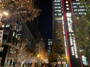 丸の内仲通りのイルミネーションが満喫できる超穴場発見！人混み知らずで見放題