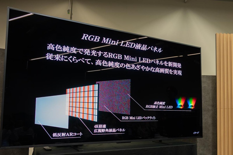 レグザ、RGB Mini LED搭載大画面テレビ「116ZX1R」を日本で初めて商品