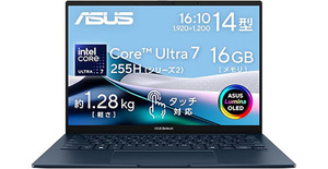 タイムセール11%オフ ASUS Zenbook 14 OLED 高精細有機EL＋Core Ultra 7搭載ノートPC