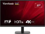 27インチで4K解像度、HDR10対応　ViewSonicの液晶モニター「VA2708-4K-MHD」