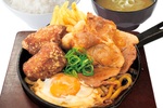 夢のボリューム定食！ 肉×からあげ×ポテトの「すき焼き盛り」が気になりすぎ