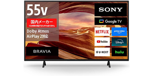 SONY 4k BRAVIA Googleテレビ　kj-55x75wl 美品 55V型4K×Google TVでこの価格。ソニー「BRAVIA KJ-55X75WL」が13％オフ