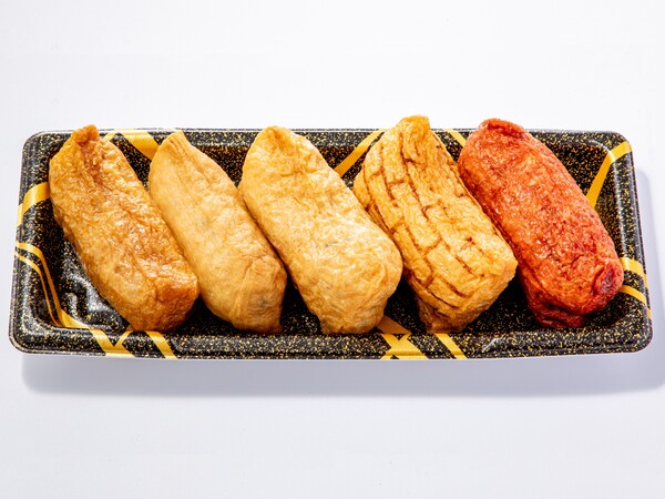 「豆狸」の「グランスタ限定5種いなり詰合せ」