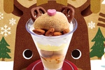 え、かわいすぎん？ スシローに“トナカイ顔パフェ”が降臨
