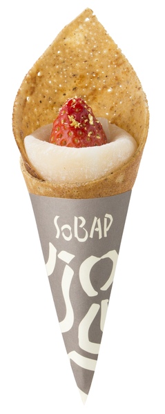 「SOBAP グランスタ東京店」の「苺のクリーム大福」
