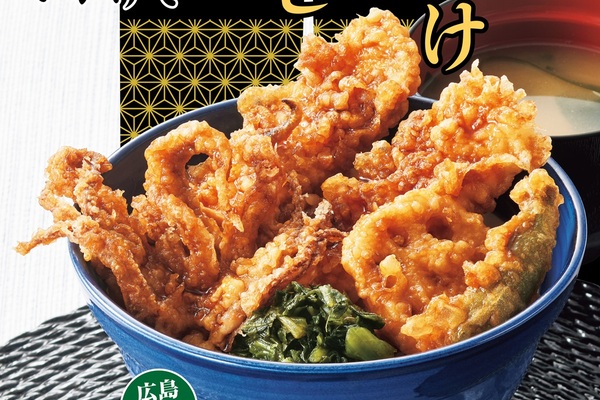 ボリューム満点「たれづけいかづくし天丼」いか×いかげその食べ応えメニュー