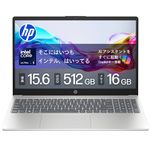 HP ノートパソコン 15-fd 15.6インチ インテル Core Ultra 5 125H メモリ16GB SSD512GB Windows 11 WPS Office搭載 カメラシャッター 指紋認証 薄型 Copilotキー搭載 ナチュラルシルバー (BJ0M7PA-AAAE)