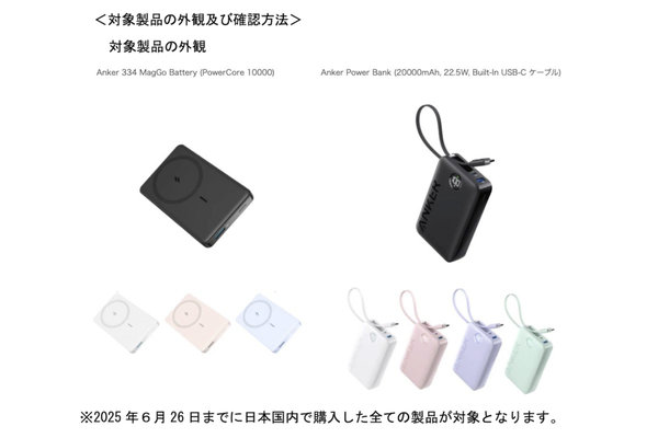 対象製品の外観