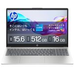 【Amazon.co.jp限定】 HP ノートパソコン 15-fd 15.6インチ インテル Core i5-1334U メモリ16GB SSD512GB Windows 11 カメラシャッター 指紋認証 薄型 Copilotキー搭載 ナチュラルシルバー (BJ0M4PA-AAAA)