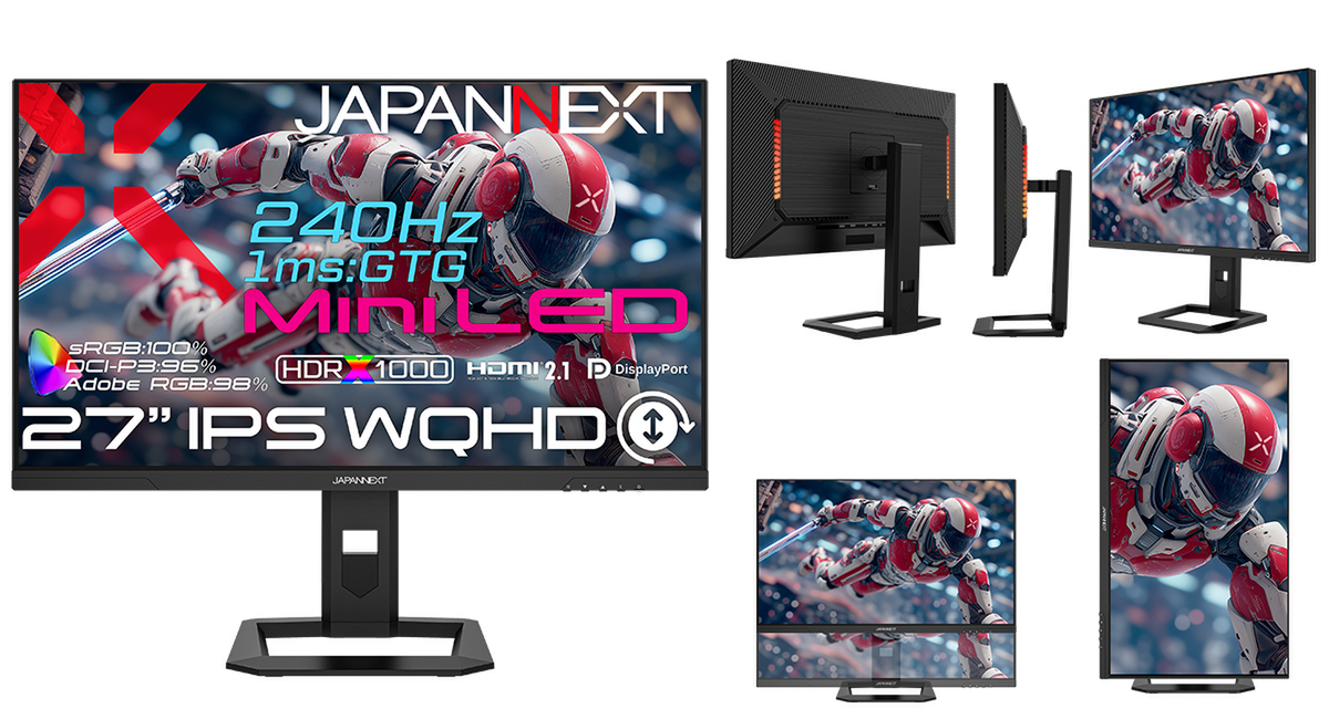 ASCII.jp：JAPANNEXT、新型27インチWQHDゲーミングモニター発売